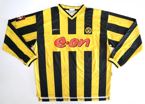 BORUSSIA DORTMUND 2000/01 Home Football Shirt L Mens Player Issue Soccer Jersey Cover