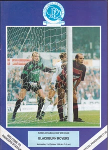 Copa de la Liga Rumbelows 1990/91 Queen Park Rangers V Blackburn Rovers 31-10-1990 - Imagen 1 de 1