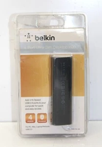 Belkin 4-Port Ultra Slim Desktop Hub New #129-1208 - Picture 1 of 2