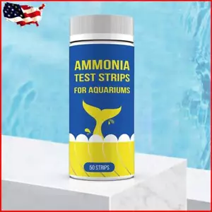 50pcs Water Quality Test Strips Ammonia Testing Paper Professional for Aquarium - Picture 1 of 11