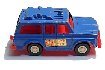 Vintage Tootsietoy Highway Patrol Police Rescue Vehicle Jeep Diecast Toy Truck - Image 1 of 4