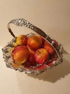 Victorian Silver Plate Fruit Basket - Picture 1 of 4