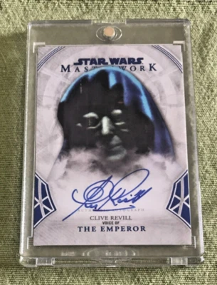 STAR WARS MASTERWORK THE EMPEROR #66/99 AUTO CLIVE REVILL AUTOGRAPH A-CR 2018 - Image 1 of 2