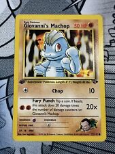 Pokemon Gym Challenge 1st Edition Giovanni's Machop 72/132 NM