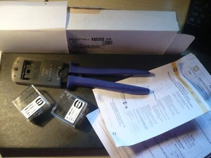 Harting Crimpzange CS 12 Maxi  Crimpwerkzeug für Hülsen +2 Einsätze neuwertig - Bild 1 von 8