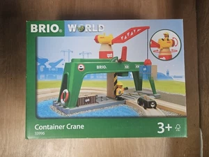 Brio World Container Crane 33996 2021 Wooden Railway Trains New Boxed - Picture 1 of 4