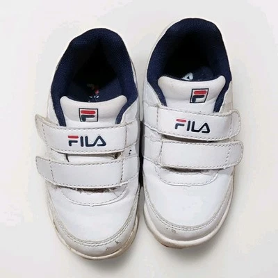 Fila Kids Shoes Size 7 White Hook & Loop Strap Sneakers Boys Girls Casual Used - Image 1 of 4