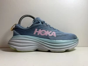 HOKA ONE ONE BONDI 8 SCARPE DA GINNASTICA RUNNING BLU TAGLIA 5 UK - Foto 1 di 8