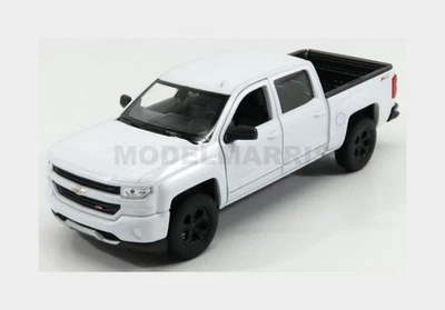 WELLY WE24083W CHEVROLET - SILVERADO Double Cabine Pick-Up 2017 - Blanc - 1/24 - Photo 1/2