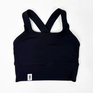 TLE The Ladies Edge Sport-BH Damen klein schwarz gerippt gekreuzter Rücken - Bild 1 von 5