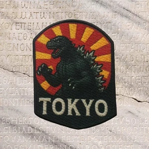 Kaiju Patch Embroidered Iron-on Applique Giant Monster Films Movies Retro Comics - Picture 1 of 22