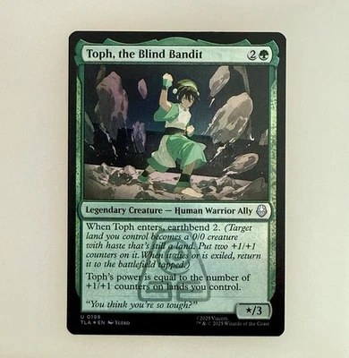 Magic the Gathering: Toph, the Blind Bandit Avatar: The Last Airbender Foil NM - Image 1 of 2
