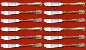 Shenandoah by Wallace Sterling Silver Butter Spreader HH Modern Set 12pcs 6 1/4" - Picture 1 of 3
