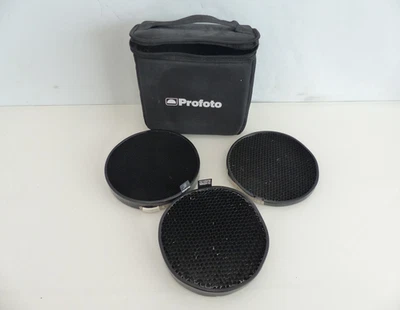 Profoto Grid Set 5° + 10° + 20° Grid Kit 180mm Clearly Used #L4 - Image 1 of 2