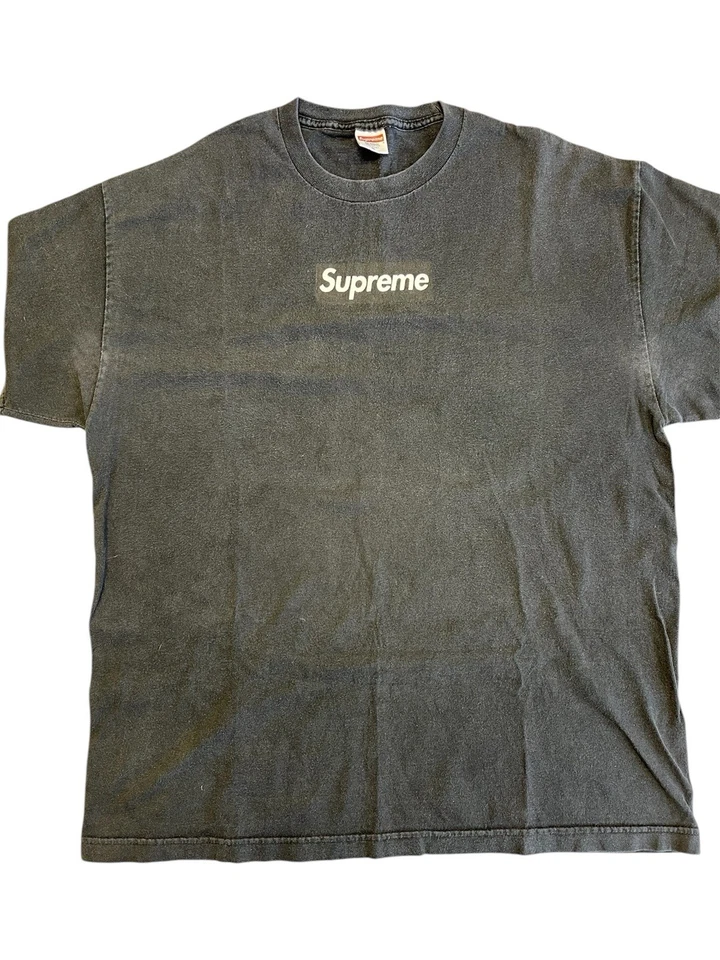 Supreme 2003 Vintage Box Logo Tee T-Shirt Black Tonal Size X-Large XL Y2K 2000s - Image 1 of 4