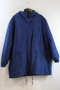 Mackintosh New England Blue Insulated Hooded Winter Coat Womens 2XL - Picture 1 of 6