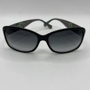 Coach PEONY S471 59¤16 125 Women's Black Sunglasses Gray Gradient Lenses - Picture 1 of 16