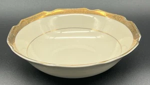 Vintage Stetson China 22k Gold Rim Serving Bowl 8.5” Made In USA - Picture 1 of 6