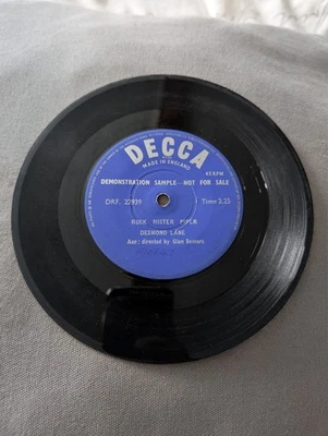 Desmond Lane Rock Mister Piper | Demonstration Sample | DECCA Vinyl | SELTEN ✅⭐️ - Bild 1 von 4