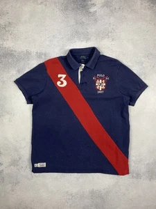 Polo Ralph Lauren Herren Rugby Poloshirt Faded Blue Custom Fit Herren Größe XL - Bild 1 von 14