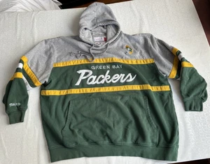 Mitchell & Ness Green Bay Packers Head Coach Pullover Hoodie Men 3XL Throwback - Picture 1 of 6