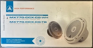 JL Audio MX770-CCX-CG-WH 7.7" Marine Coaxial 2-Way Speakers Classic Grilles - Picture 1 of 8
