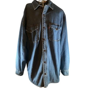 Levi's gefütterte Jeanshemd Jacke Knopfleiste Langarm blau Herren - Bild 1 von 11