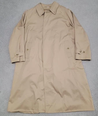 Gabardina Burberry para hombre 46L beige Balmacaan Nova forro a cuadros forro de lana Foto 1 de 4
