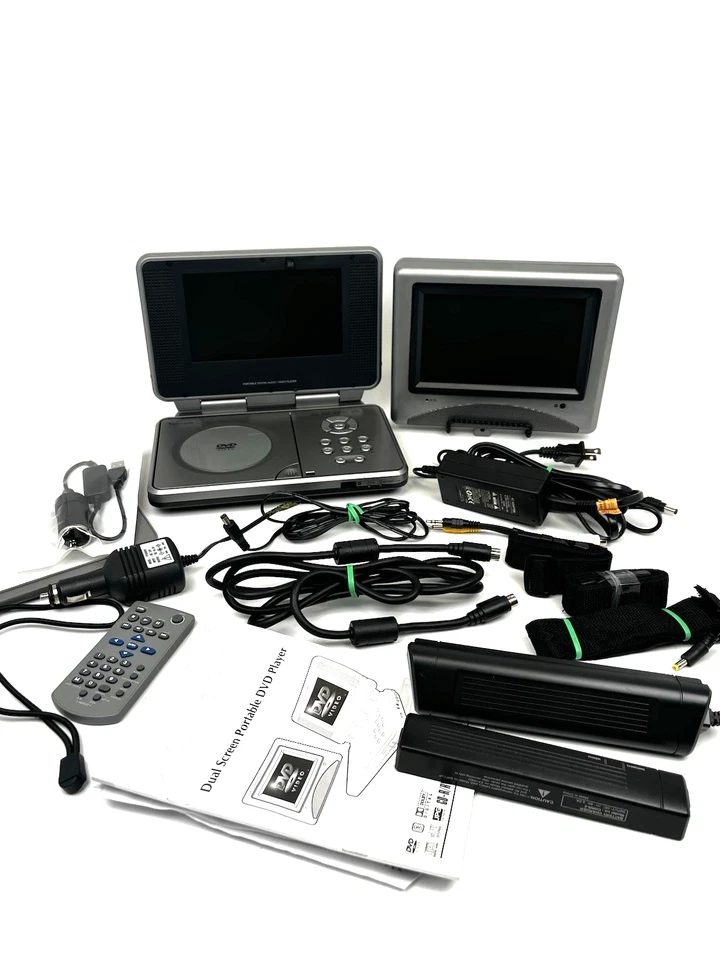 Paquete de accesorios para reproductor de DVD portátil de doble pantalla Venturer PVS1977 - PROBADO Foto 1 de 4
