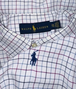 Ralph Lauren Herren XXL Langarm Karomuster Karo Button Down Hemd 2XL - Bild 1 von 6