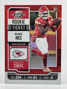 Biglietto Rashee Rice 2023 Panini Contenders Optic Red Prizm Rookie /175 #87 RC - Foto 1 di 2
