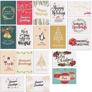 36x Christmas Cards Boxed with Envelopes, Funny Blank Greeting Cards Bulk 4x6“ - Picture 1 of 5
