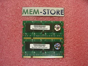 4GB 2x2GB DDR2-667 SODIMM Memory Dell Latitude D630 D830 for BIOS A17 or later - Picture 1 of 1