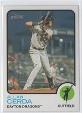 2022 Topps Heritage Minor League Allan Cerda - # 10 - Dayton Dragons