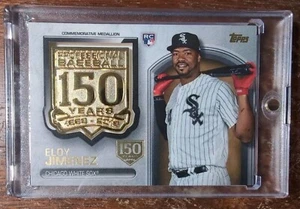 2019 Topps Update 150th Anniversary Manufactured Medallions Eloy Jimenez 109/150 - Bild 1 von 2