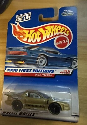 Hot Wheels Iroc Firebird (Gold) 1998 First Editions #653 #16 of 40 Cars - Image 1 of 2