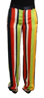 Pantalones DSQUARED2 Multicolor Rayas Cintura Media Rectos IT42/US8/M $1000 - Imagen 1 de 4