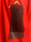 Ladies Coast Dress Black With 100% Silk Pewter Trim Size 8 CG K06