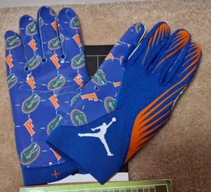 NIKE JORDAN FLY NCAA FLORIDA GATORS RECEIVER FOOTBALL GLOVES, NWT, FN5458-417 - Picture 1 of 1