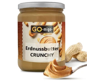 Erdnussbutter Crunchy 900g ungezuckert ohne Zusätze, Peanut Butter Top Qualität - Bild 1 von 2