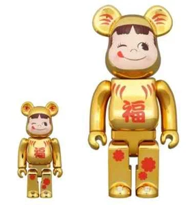 MEDICOM TOY BE@RBRICK Daruma Peko-chan vergoldet 100% & 400% aus Japan - Bild 1 von 7