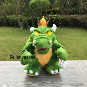Super Mario Bros. Plush King Bowser Koopa 11" Game Boss Stuffed Toy Cartoon Doll - Picture 1 of 6