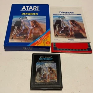 1981 Atari 2600 Defender CX-2609 with Box and Manual Vintage Video Game CIB - Picture 1 of 4