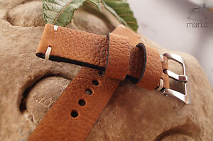 Vintage oiled handmade watch strap genuine leather 