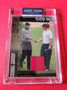 CAMISETA POLO TIGER WOODS 2011 DESGASTADA 2021 FUSIÓN PGA GOLF 2001 TARJETA DE NOVATO - Imagen 1 de 2