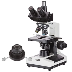 AmScope T390B-DKO Darkfield Trinocular Biological Compound Microscope 40X-2000X - Picture 1 of 8