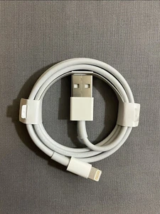 Câble USB Lightning Apple Cordon 1M (3,3 pieds) / AUTHENTIQUE / PAS FAUX / OUVERT NEUF - Photo 1 sur 2