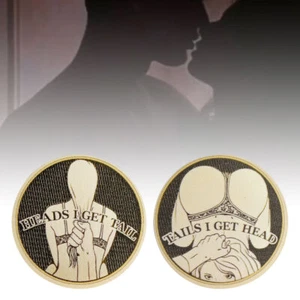 Sexy Woman Coin Double Side Funny Heads And Tails Coins Sexy Challenge Coins #C - Picture 1 of 15