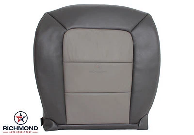 2003-2005 Ford Explorer Sport Trac -Driver Side Bottom Leather Seat Cover Gray - Image 1 of 4