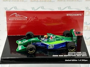 Minichamps 1:43 Mick Schumacher Jordan 191 Demo run Silverstone July 2021 - Picture 1 of 5